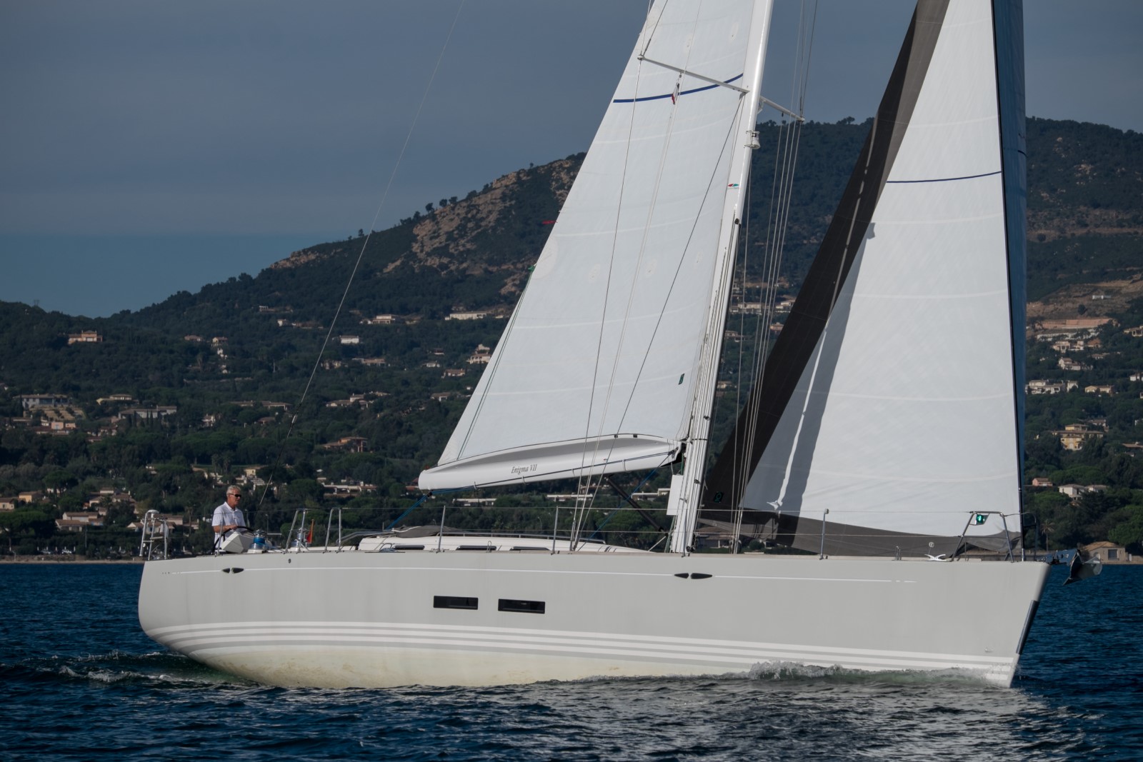 X-Yachts X-55 under sail — sister ship to Luft